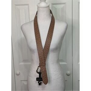 Steve Madden Logo Belt Designer Fashion Buckle Brown‎ Size M NWT $39 MSRP